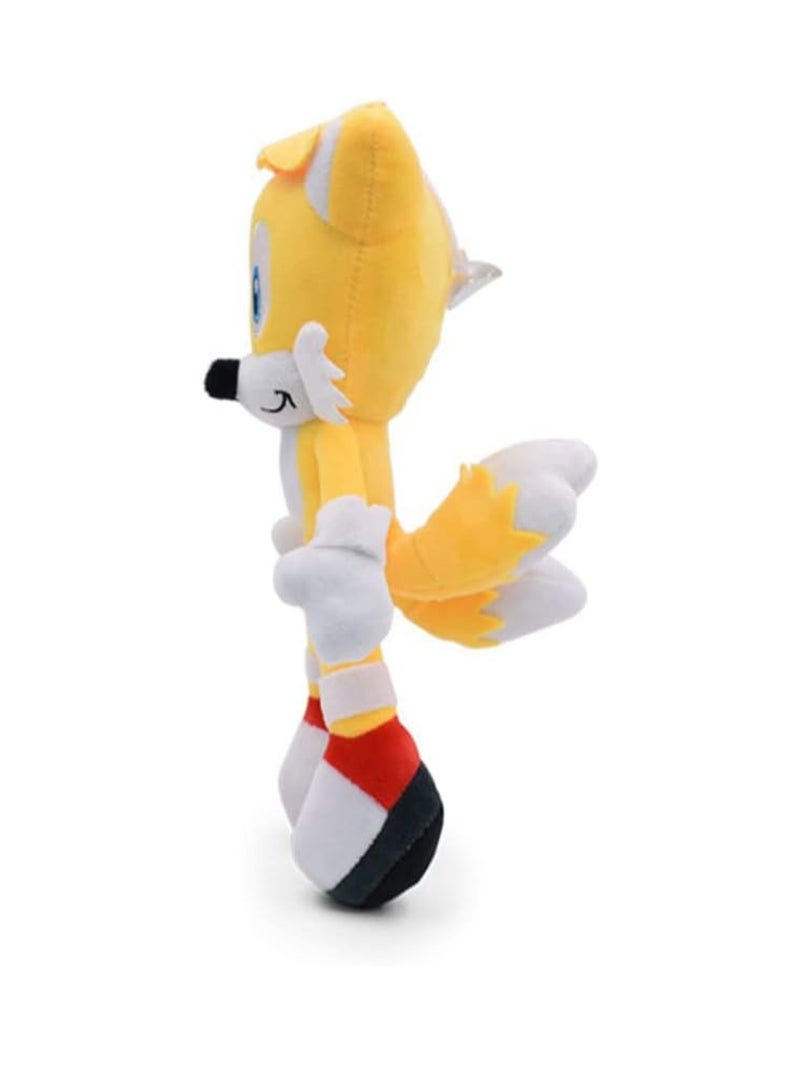 New Super Sonic Mouse Super Sonic Plush Toy Sonic Cartoon Plush Toy Doll Backpack Doll Children's Gift (Yellow-28CM) - Image 3
